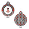 Ladybugs & Stripes Round Pet ID Tag - Large - Approval