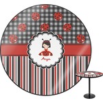 Ladybugs & Stripes Round Table - 24" (Personalized)