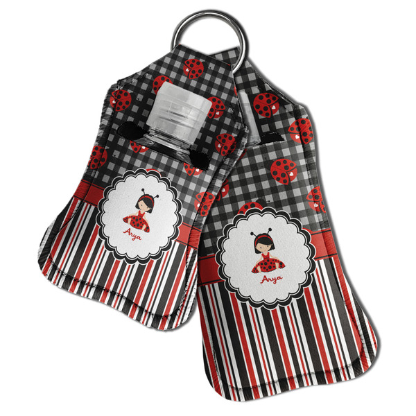 Ladybugs & Stripes Sanitizer Holder Keychain - Both in Case (PARENT)
