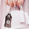 Ladybugs & Stripes Sanitizer Holder Keychain - Large (LIFESTYLE)