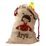 Ladybugs & Stripes Santa Sack (Personalized)