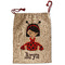 Ladybugs & Stripes Santa Sack - Front (Personalized)