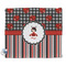 Ladybugs & Stripes Security Blanket - Front View