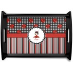Ladybugs & Stripes Wooden Tray (Personalized)
