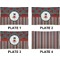 Ladybugs & Stripes Set of Rectangular Dinner Plates (Approval)