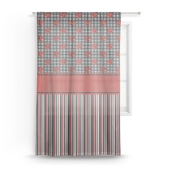 Ladybugs & Stripes Sheer Curtain