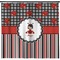 Ladybugs & Stripes Shower Curtain (Personalized) (Non-Approval)