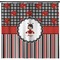 Ladybugs & Stripes Shower Curtain - Custom Size (Personalized)
