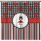 Ladybugs & Stripes Shower Curtain (Personalized)
