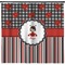 Ladybugs & Stripes Shower Curtain - 71" x 74" (Personalized)