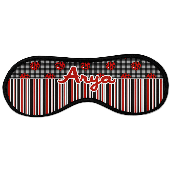 Custom Ladybugs & Stripes Sleeping Eye Masks - Large (Personalized)