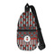 Ladybugs & Stripes Sling Bag - Front View