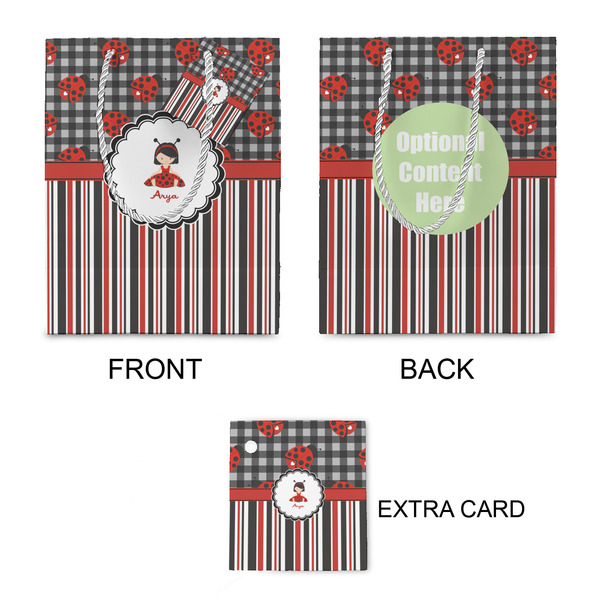 Ladybugs & Stripes Small Gift Bag - Approval