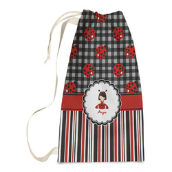 Ladybugs & Stripes Laundry Bags - Small (Personalized)