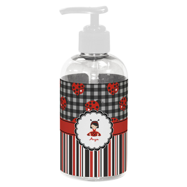 Ladybugs & Stripes Small Liquid Dispenser (8 oz) - White