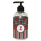 Ladybugs & Stripes Plastic Soap / Lotion Dispenser (8 oz - Small - Black) (Personalized)