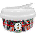 Ladybugs & Stripes Snack Container (Personalized)