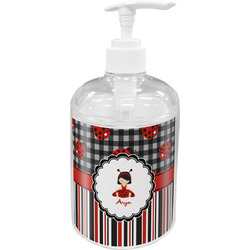 Ladybugs & Stripes Acrylic Soap & Lotion Bottle (Personalized)