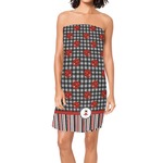 Ladybugs & Stripes Spa / Bath Wrap (Personalized)