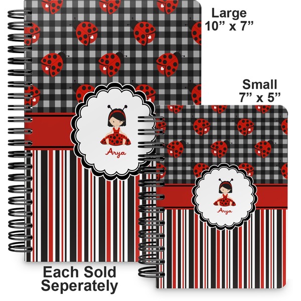 Ladybugs & Stripes Spiral Journal - Comparison