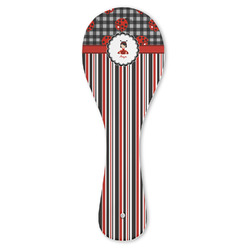 Ladybugs & Stripes Ceramic Spoon Rest (Personalized)