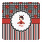 Ladybugs & Stripes Square Decal - XLarge (Personalized)