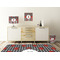 Ladybugs & Stripes Square Wall Decal Wooden Desk