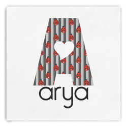 Ladybugs & Stripes Paper Dinner Napkins (Personalized)