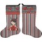 Ladybugs & Stripes Holiday Stocking - Double-Sided - Neoprene (Personalized)