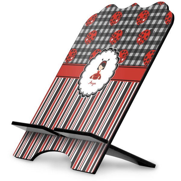 Custom Ladybugs & Stripes Stylized Tablet Stand (Personalized)