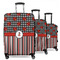 Ladybugs & Stripes Suitcase Set 1 - MAIN