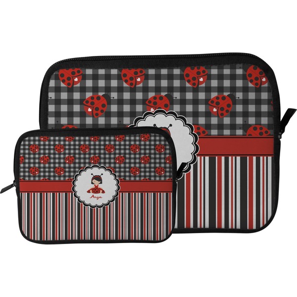 Ladybugs & Stripes Tablet Sleeve (Size Comparison)