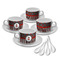 Ladybugs & Stripes Tea Cup - Set of 4