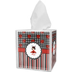 Ladybugs & Stripes Tissue Box Cover (Personalized)