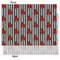 Ladybugs & Stripes Tissue Paper - Heavyweight - Medium - Front & Back