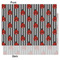 Ladybugs & Stripes Tissue Paper - Lightweight - Medium - Front & Back