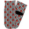 Ladybugs & Stripes Toddler Ankle Socks - Single Pair - Front and Back