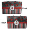 Ladybugs & Stripes Tote w/Black Handles - Front & Back Views