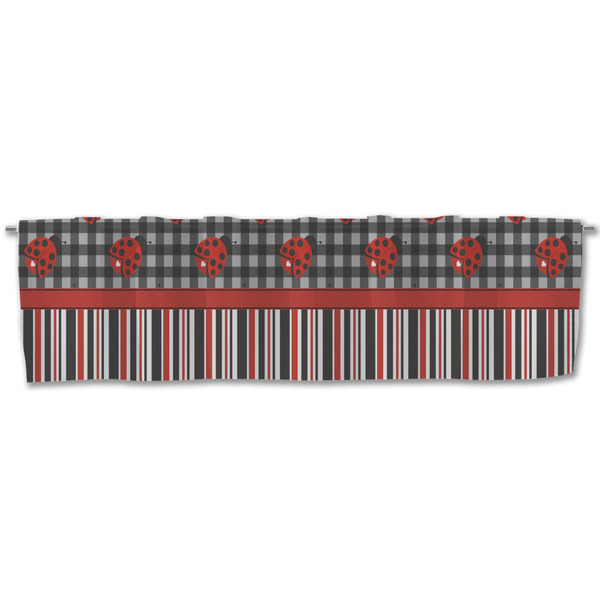 Ladybugs & Stripes Valance - Front