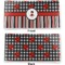 Ladybugs & Stripes Vinyl Check Book Cover - Front and Back