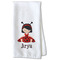 Ladybugs & Stripes Waffle Towel - Partial Print Print Style Image