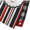Ladybugs & Stripes Waffle Weave Towel - Closeup of Material Image