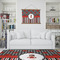 Ladybugs & Stripes Wall Hanging Tapestry - IN CONTEXT