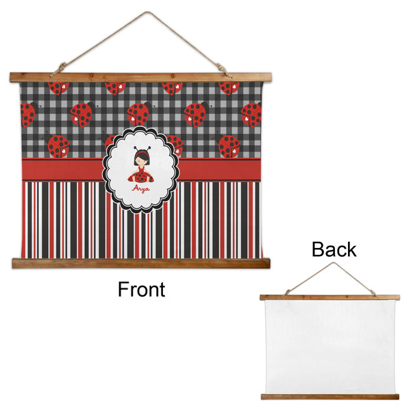 Ladybugs & Stripes Wall Hanging Tapestry - Landscape - APPROVAL
