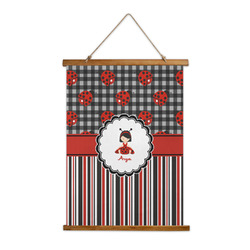 Ladybugs & Stripes Wall Hanging Tapestry (Personalized)