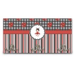 Ladybugs & Stripes Wall Mounted Coat Rack (Personalized)