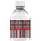 Ladybugs & Stripes Water Bottle Label - Back View