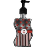 Ladybugs & Stripes Wave Bottle Soap / Lotion Dispenser (Personalized)