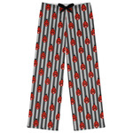 Ladybugs & Stripes Womens Pajama Pants - XL