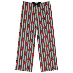 Ladybugs & Stripes Womens Pajama Pants - XL